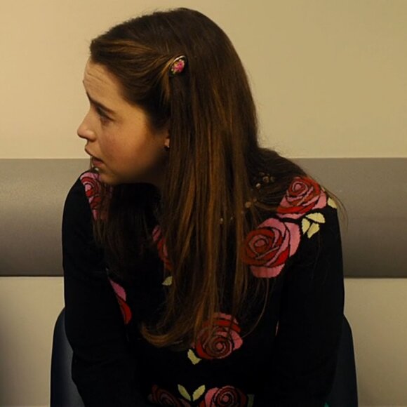 H&M Black Rose Sweater ASO Louisa Clark in Me Before You - Picture 9 of 9